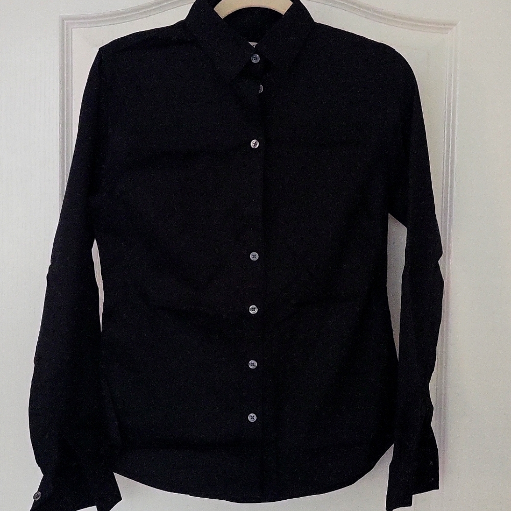 Banana Republic cotton spandex blouse